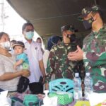 Kasrem 141/Tp Kolonel Arh Elphis Rudy, S.E.,M.M.,M.Sc., M.S.S., Tinjau pelaksanaan Serbuan Vaksinasi Kodim 1409/Gowa berkerjasama Pemkab Kab. Gowa