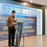Rektor IAIN Bone buka Secara Resmi FGD Forum Rektor Poros 8