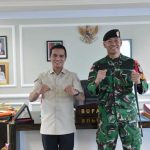 Perkuat Sinergi Pengamanan Perbatasan, Satgas Pamtas RI-Malaysia Yonkav 13/Satya Lembuawana Silaturahmi ke Bupati Nunukan