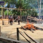 Tindak Lanjut Laporan Masyarakat, Polres & Polsek Nunukan Bongkar Bangunan Diduga Arena Sabung Ayam
