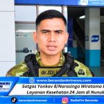 Satgas Pamtas Yonkav 8/Narasinga Wiratama Buka Layanan Kesehatan 24 Jam di Nunukan