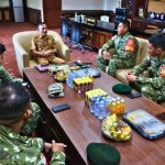 Sinergi Jaga Perbatasan, Wakil Bupati Nunukan Terima Kunjungan Silaturahmi Satgas Pamtas RI-Malaysia Batalyon Kavaleri 8 Narasinga Wiratama Kostrad